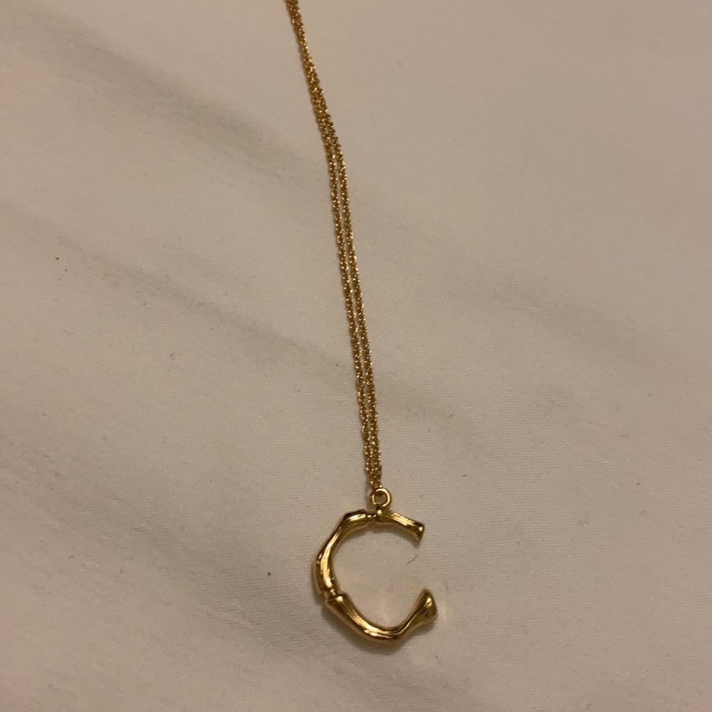 C necklace and pendent